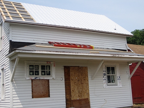 install steel roof photo