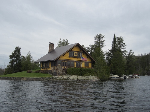 Little Cabin on Magnetic Lake by Pictures by Ann isolated cabin photo