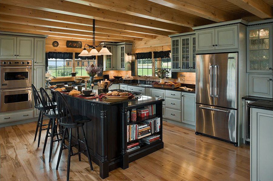 Log Cabin Kitchen Design 11