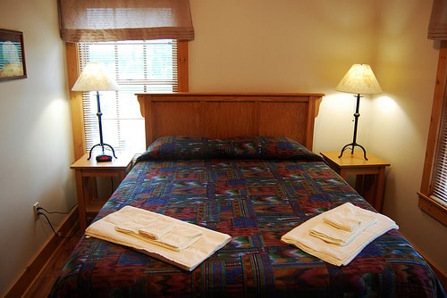 Cabin 1 at Natural Tunnel by vastateparksstaff rental log cabins photo