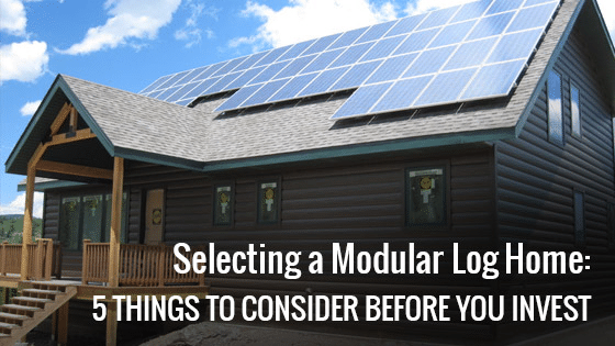 modular log homes