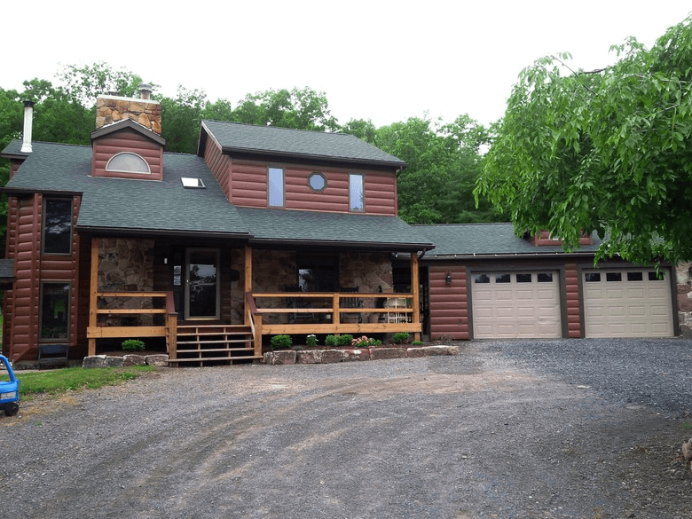 log steel siding