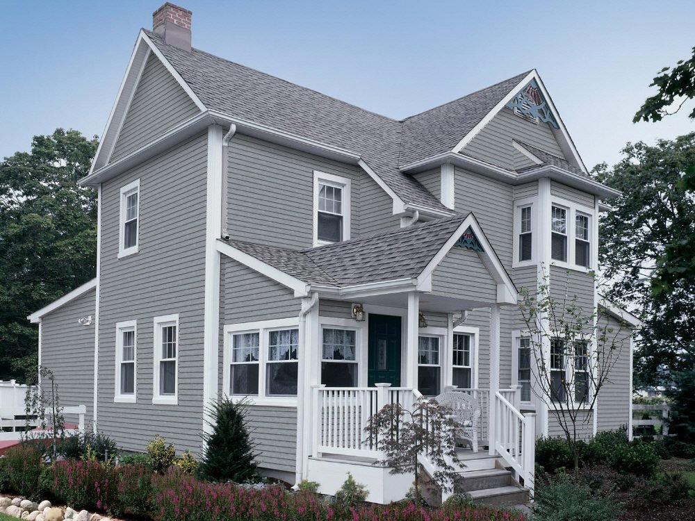 Refined Ash Gray with White Trim