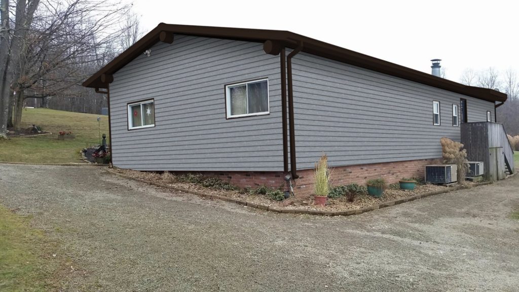 Minimalist Gray Metal Siding