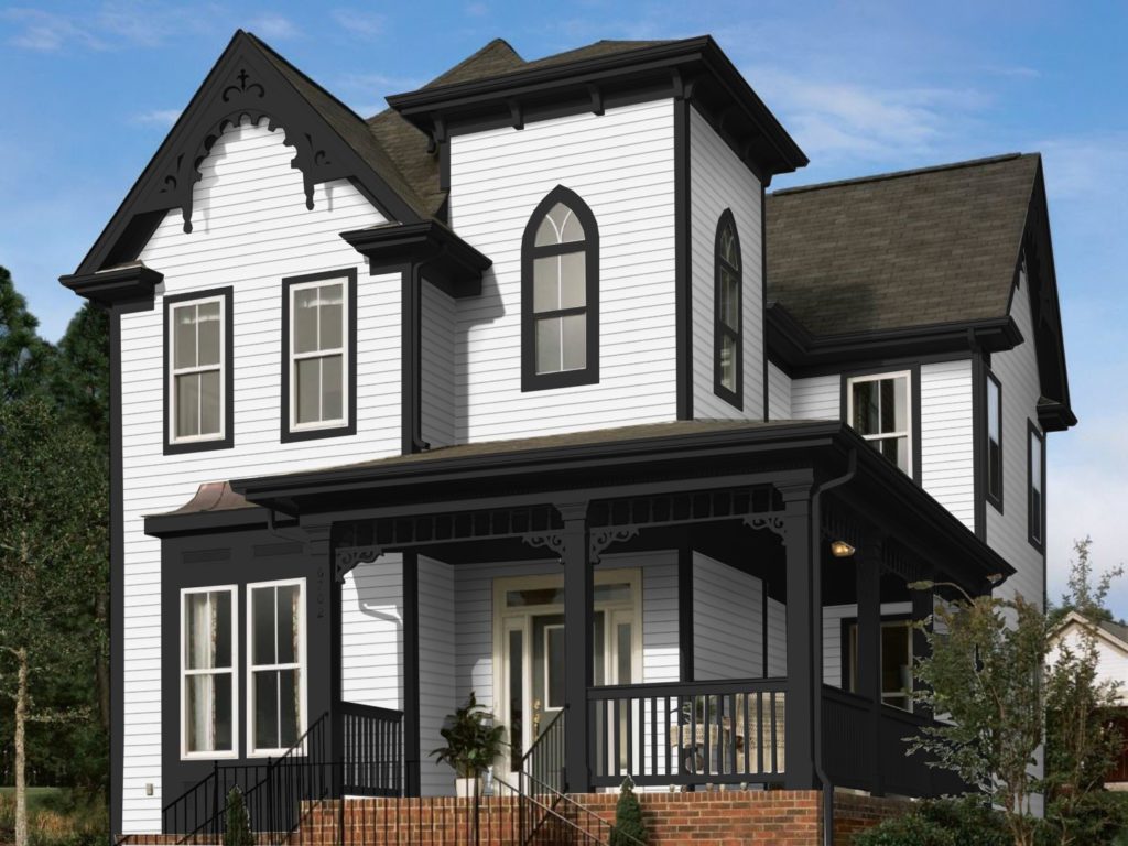 White and Black Victorian