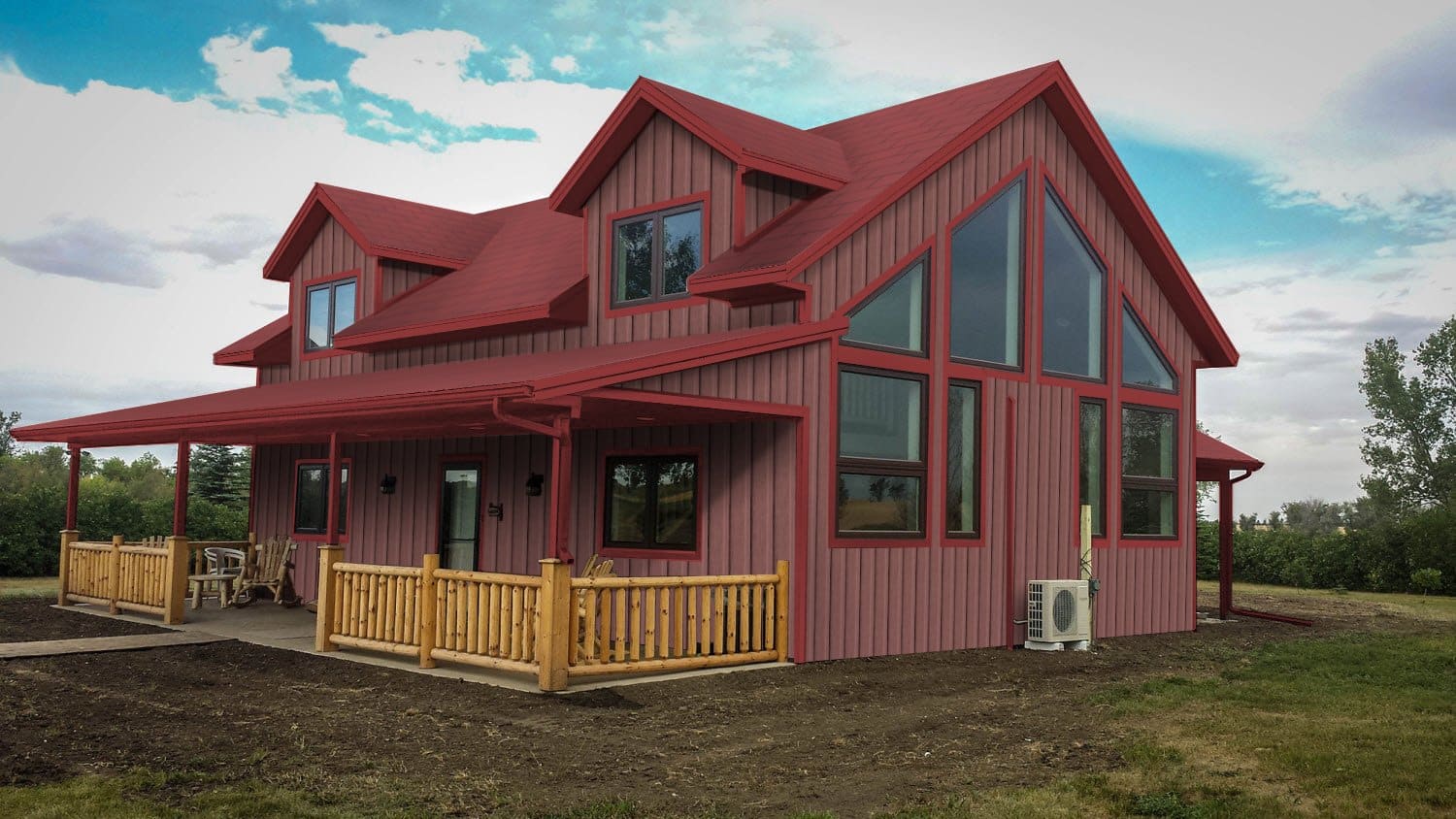 Rustic Red and Brown