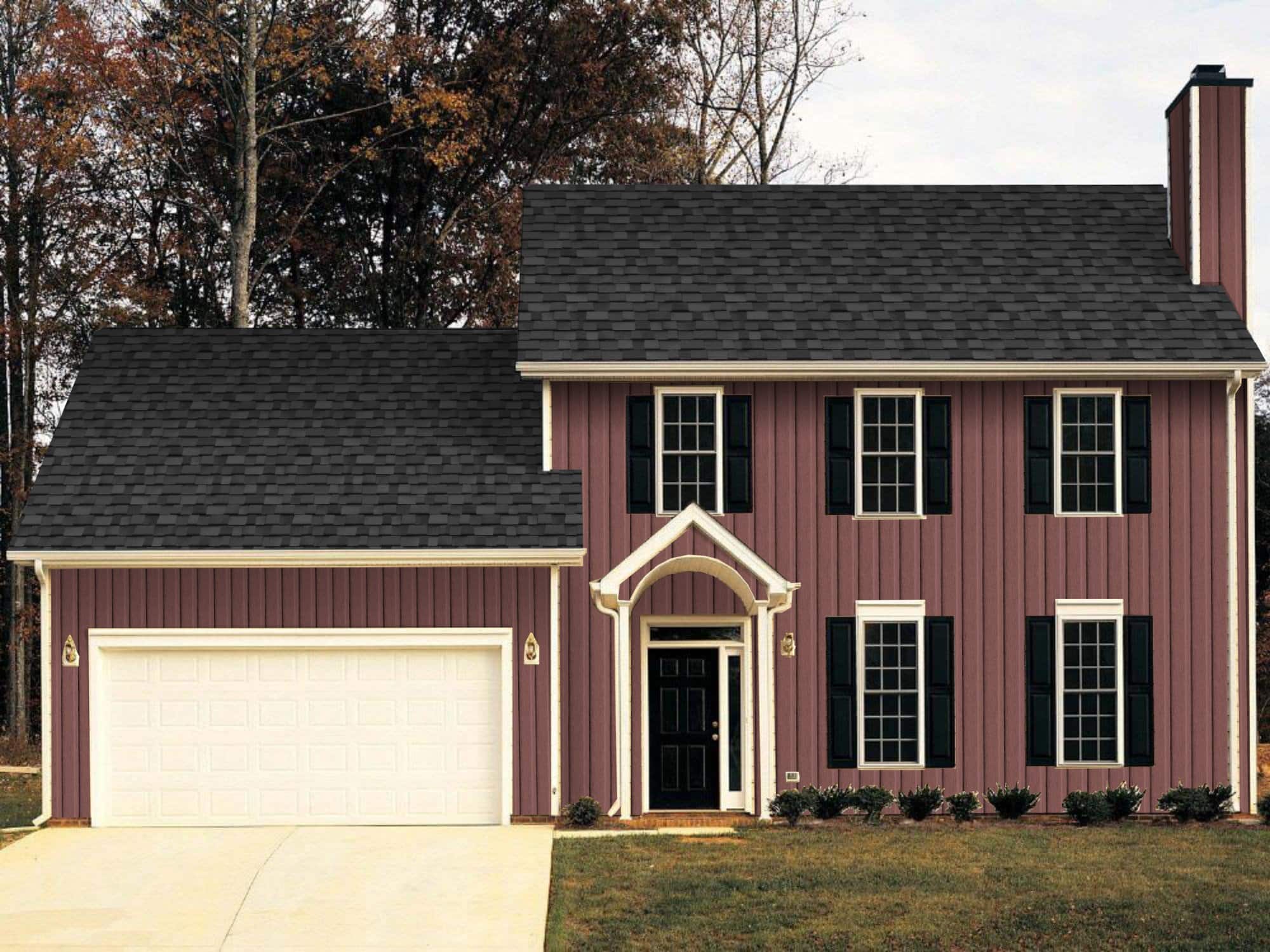 Colonial Aesthetic - Red Board and Batten Siding