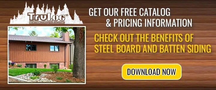 Download TruLog's board and batten siding catalog